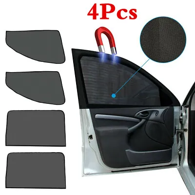 £13.58 • Buy 4x Magnetic Car Window Sun Shade Screen UV Visor Protector Sunshade Accessories