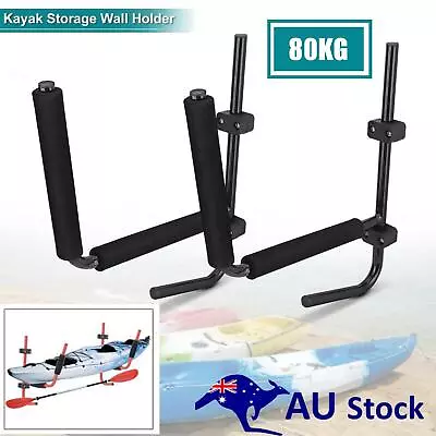 Kayak Wall Mount Rack Folding Kayak Storage Racks For Garage With Max 80kg • $36.99