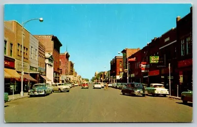Main Street  Mitchell  South Dakota  Rexall Drugs Sign    Postcard • $6
