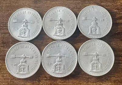 Casa De Moneda 1980 Mexico - 1 Oz Una Onza Troy De Plata Pura . Silver Coin Lot • $181