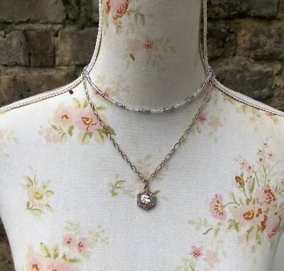 Necklace 2 Strand With Pendant Accessorize Costume Jewelry￼ • £5