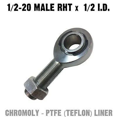 Chromoly PTFE Heim Joint 1/2 X 1/2 Male RHT Custom Fabrication Spherical Rod End • $10.99