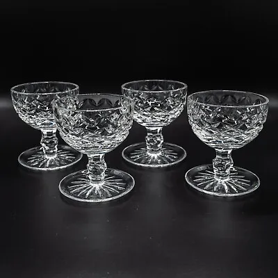 $340 • Buy Waterford Crystal Powerscourt Footed Dessert Bowl Glasses Set Of 4- 4 5/8  CHIP