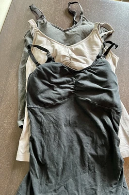 $15 • Buy Set Of 3 Nursing Tanks - Ripe Maternity, Bravado, And Auden (M/L)
