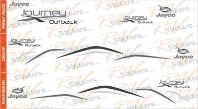 $559 • Buy Jayco 2014 / 2015 Journey Outback Kit Decals Caravan, Sticker, Graphics