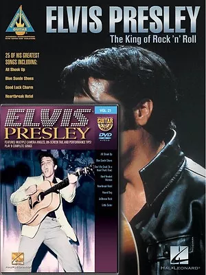 Elvis Presley Guitar Pack Sheet Music Guitar Tablature Book With DVD 000142919 • $24.95