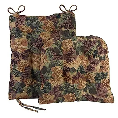 $42.24 • Buy Klear Vu The Gripper Non-Slip Cabernet Tapestry Jumbo Rocking Chair Cushions