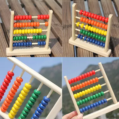 Small Abacus Educational Toy For Kids Children's Wooden Early Learning Toy • $5.81