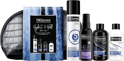 TRESemmé Gift Set Hydrate & Hold Inc Faux Croc Washbag Gifts For Her 4 Piece • £7.49