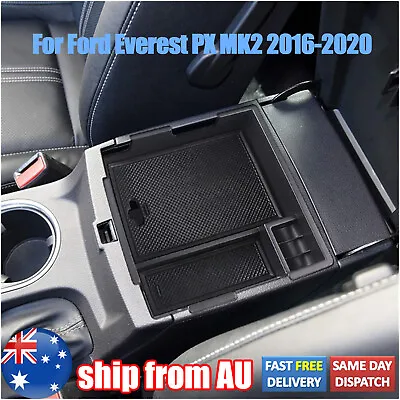 $20.42 • Buy For Ford Everest 2016 - 2020 Armrest Storage Box Center Console Organizer Tray