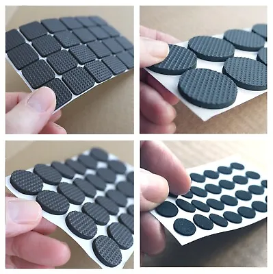 £2.40 • Buy Foam Rubber Furniture Feet Floor Protect Pads Black Self Adhesive Sticky Back