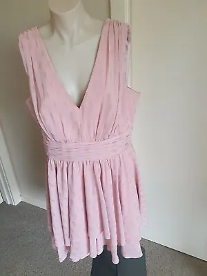 $40 • Buy Forever New Party Pretty A Line Swing Sleeveless Dress Size 16 Shimmer Pink 