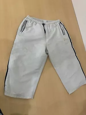 Lonsdale 3/4 Shorts W/ Zip Pockets - White - UK Men's Size XL • £3.99