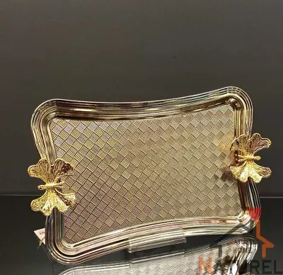 Presentation Tray With Metal Butterfly Handle (3862) • $21.60