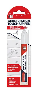 White Furniture Touch Up Pen Marker Repair Wood Floor Cabinet Laminate Scratches • £3.15