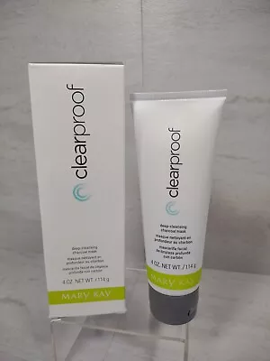 New In Box Mary Kay Clear Proof Deep Cleansing Charcoal Mask 4 Oz Full Size • $16.69