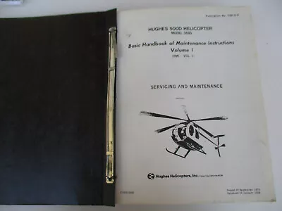 Hughes 500D Helicopter USAF Handbook Maintenance Military Aircraft RARE 1982  • $89.19