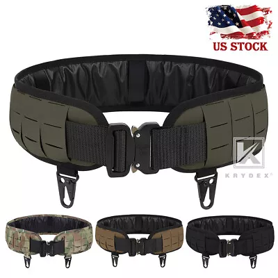 KRYDEX Laser Cut MOLLE Belt 3 In Padded Battle Outer Belt W/ 1.75 In Inner Belt • $34.95