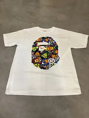 A Bathing Ape Baby Milo X Marvel Ape  Medium White T Shirt BRAND NEW • $130