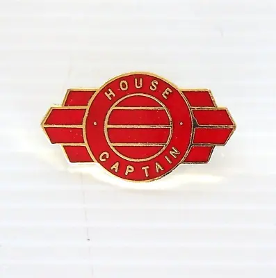 Vintage House Captain Souvenir High School Lapel Coat Hat Tie Pin Badge Brooch • $11.05