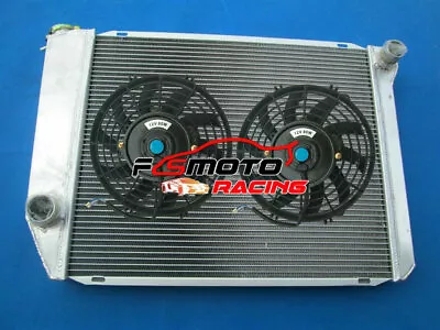 Radiator + FANS For FORD FALCON XA/XB/XC/XD/XE FAIRMONT CLEVELAND 302/351 V8 MT • $210