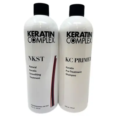 Keratin Complex Natural Smoothing Treatment And Primer Shampoo 16 Oz • $229.95