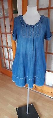 £3.20 • Buy Ladies Denim Dress Size 14 By New Look