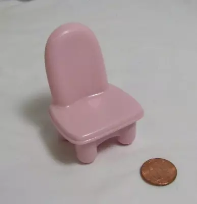 FISHER PRICE My First Dollhouse PINK CHAIR For DINING ROOM KITCHEN TABLE Rare! • $1.81