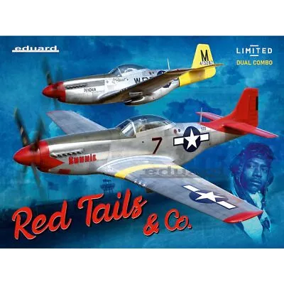 Eduard 11159 Red Tails & Co. Dual Combo P-51D Mustang 1:48 Plastic Model Kit • £51.95