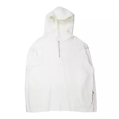 Katharine Hamnett White Rico 1/4 Zip Hoodie • £28