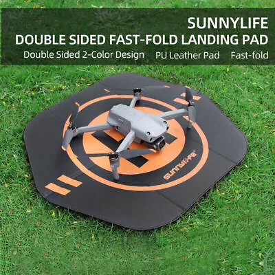 $35.77 • Buy 55cm Fast Foldable Universal Drone Landing Pad Waterproof PU Leather Parking Mat