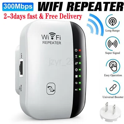 Wireless WiFi Signal Extender Repeater Range Extender Internet Amplifier Network • £8.99