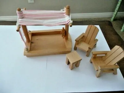 $50 • Buy Pottery Barn Kids Westport Dollhouse Sandbox W/Chairs & Table
