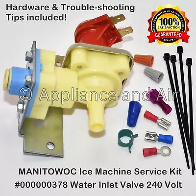 Manitowoc Ice Water Inlet Valve Kit 000000378 240 Volt - SHIPS TODAY!  • $51.85