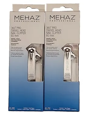 Mehaz Professional Stainless Steel 360 Pro Swivel Head Nail Clipper (Pack Of 2) • $19