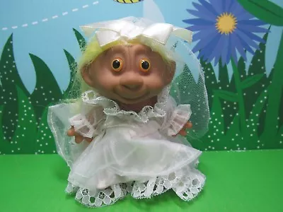 VINTAGE MONKEY FACE BRIDE - 4  Unmarked Troll - NEW - Rare - LAST 1s IN YELLOW • $34.95