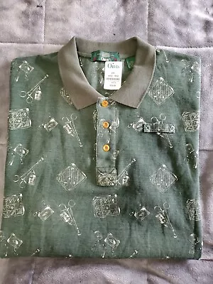 NEW Orvis Fishing  MEDICAL/ DOCTOR Green Polo/Rugby Shirt Mens Size 2XL • $77.08