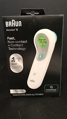 Braun No Touch + Forehead Thermometer Color Coded Temp NTF 3000  (B12) • $25