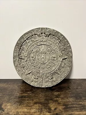 Mayan Aztec Sunstone Archaeological Calendar Wall Plaque 13” • $25