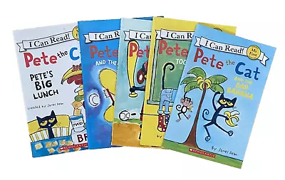 Pete The Cat I Can Read Lot Of 5 Books By James Dean • $10.99