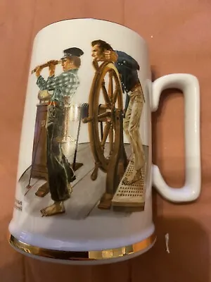 Vintage Norman Rockwell - River Pilot Mug / Stein - 1985 Museum Collection • $9.95