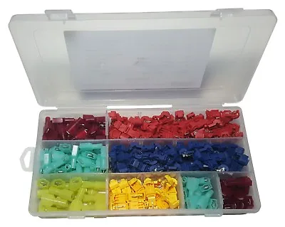 Spade Terminals 240 Pcs T-tap Electrical Wire Connector Assortment Kit 120 Pairs • $13.99