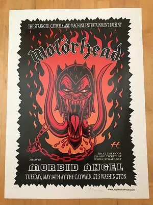Motorhead  The Catwalk Seattle May 14th 2002 Ultra Rare Poster AOMR Plate 285.02 • $299.99