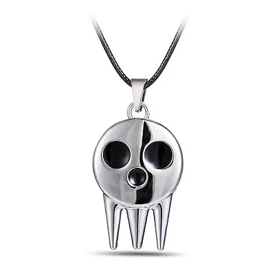 £4.79 • Buy Anime Soul Eater Not Death The Kid Skull Logo Pendant Necklace Cosplay Prop