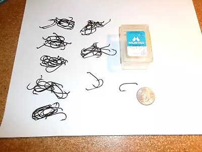 73 Vintage Mustad 3906 Size 4 Bronzed Sproat Wet Fly Hooks - NOS • $5.99