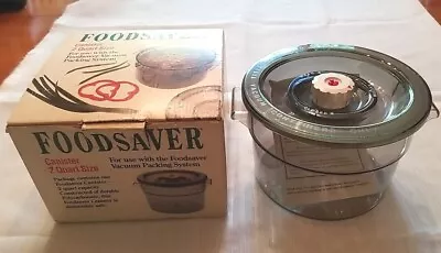 NEW Tilia 1990 FoodSaver Vacuum 2 Quart Bulk Food Storage Container Canister  • $21.95