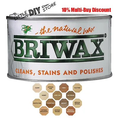 Briwax Wooden Furniture Antique Polish All Colours Including Silver Grey 400g • £21.99
