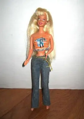 Vintage Mattel 1976 Barbie Long Blond Hair Blue Eyes Twist N Turn Knees Bend • $8