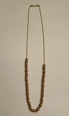 Vintage 14k Add-a-bead Necklace. Yellow/Rose Gold 16” • $199.99