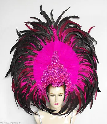 Da NeeNa FUC Feather Samba Vegas Showgirl Drag Headdress • $314.24